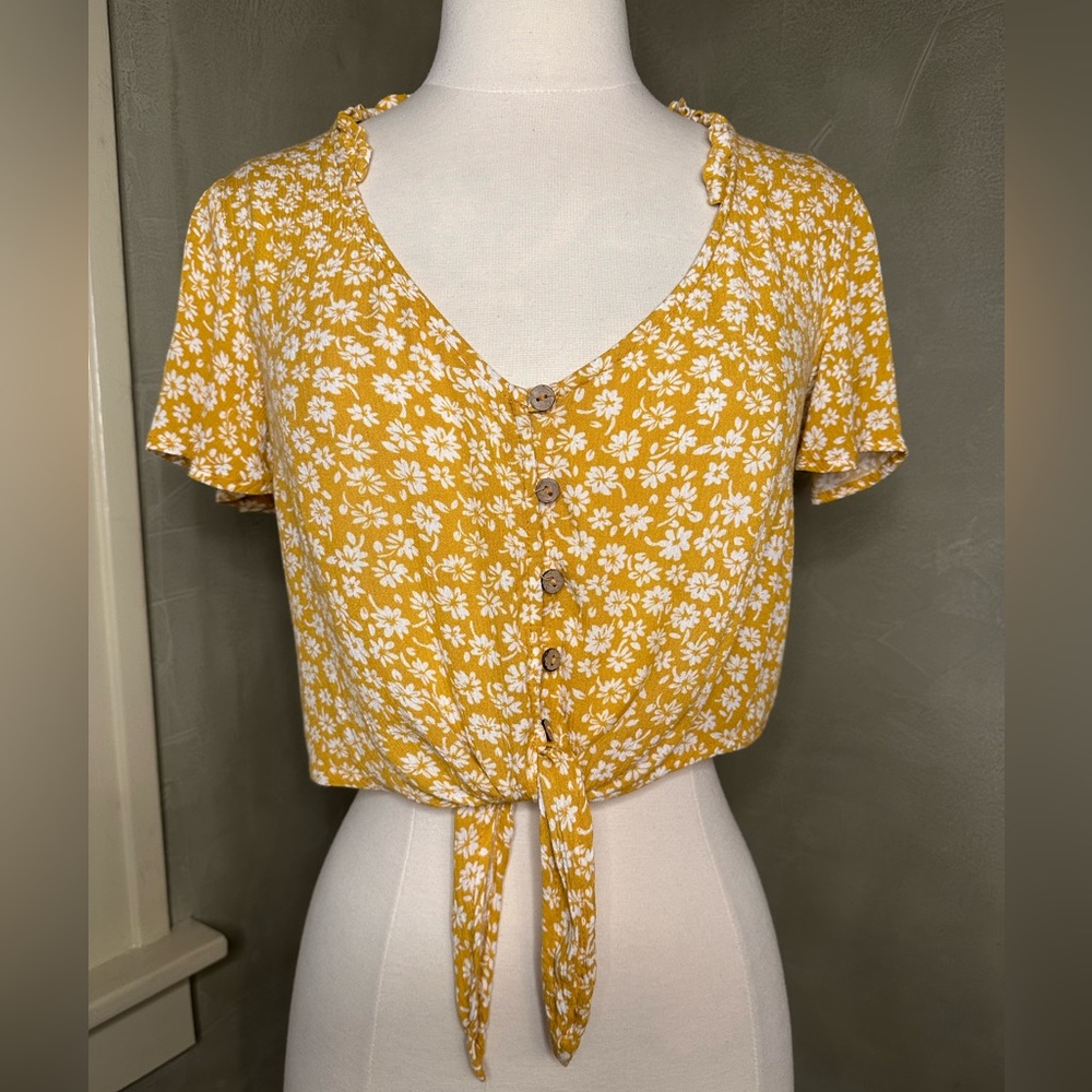 Boho flowery crop top